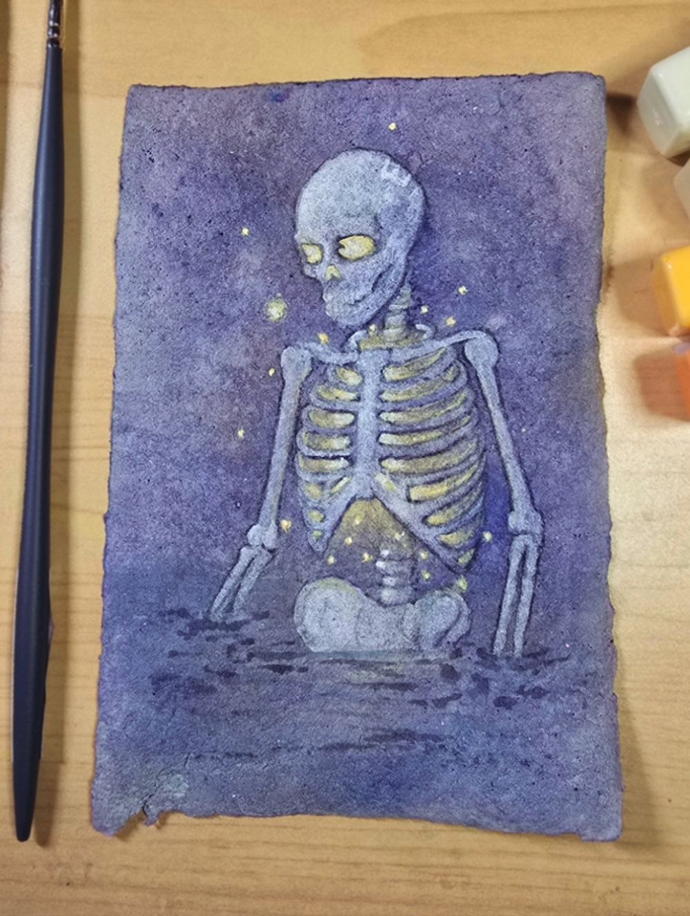 🎨 Firefly: Handmade Watercolour Gouache Painting
